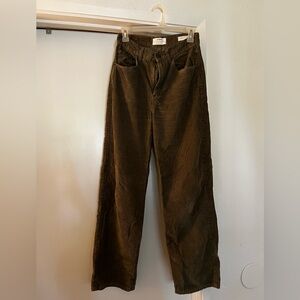 Cotton On Olive Corduroy Trousers